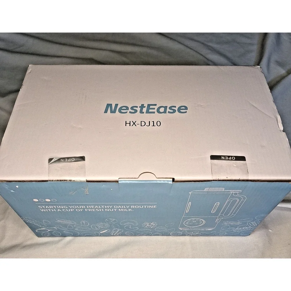NestEase Nut Milk Maker Machine‎ HX-DJ10 Automatic Plant Based Milk Maker NEW